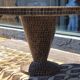 Round table in glazed ceramic mosaic – conical central base