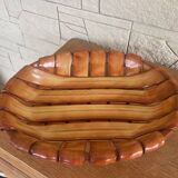 Ceramic woven basket.