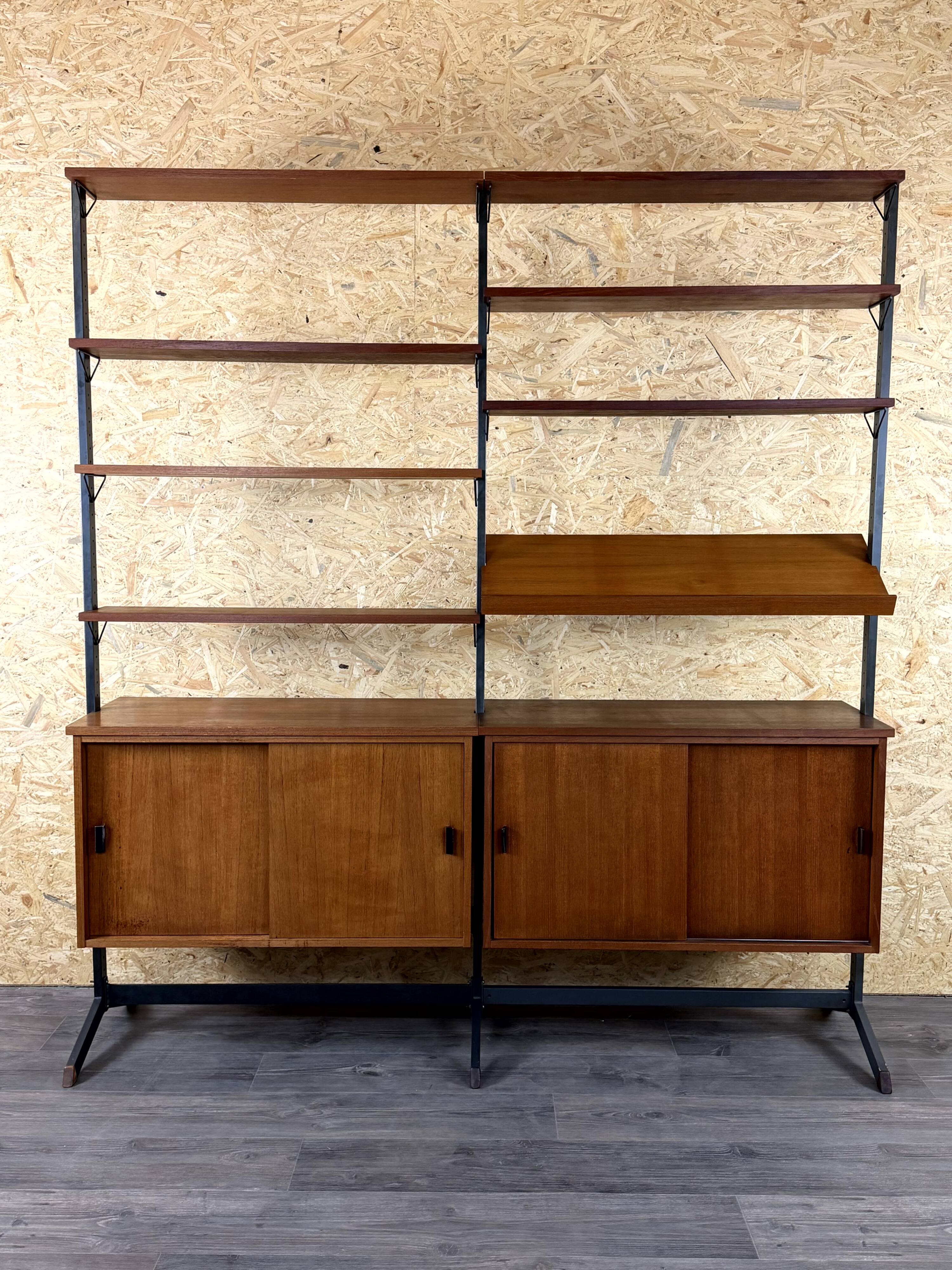 1960s 1970s Teak Wall Unit by Olof Pira Sweden Mid-Century Modern