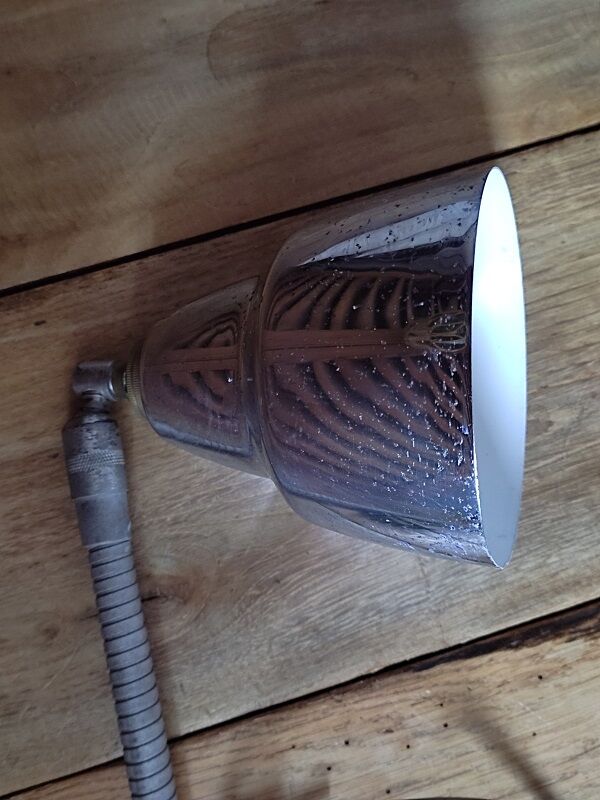 Vintage patinated industrial metal study desk lamp old dp1121b32