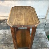 Ancienne table d’appointart deco bois vintage