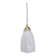 Vintage tulip pendant light in white opaline