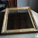 Mirror ancient gilded wood - 73x62cm