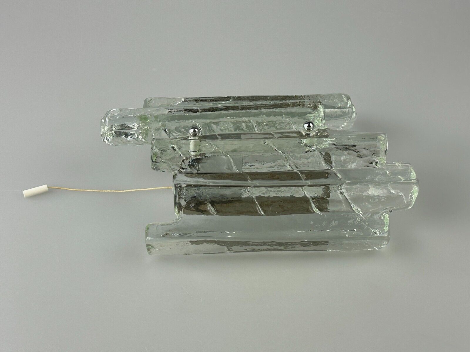 Wall lamp Wall Sconce Fischer Leuchten Germany Ice Glas Design