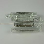 Wall lamp Wall Sconce Fischer Leuchten Germany Ice Glas Design