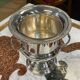 Silver-plated metal ice bucket