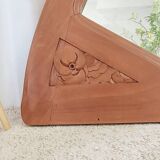 Art Deco half-moon mirror