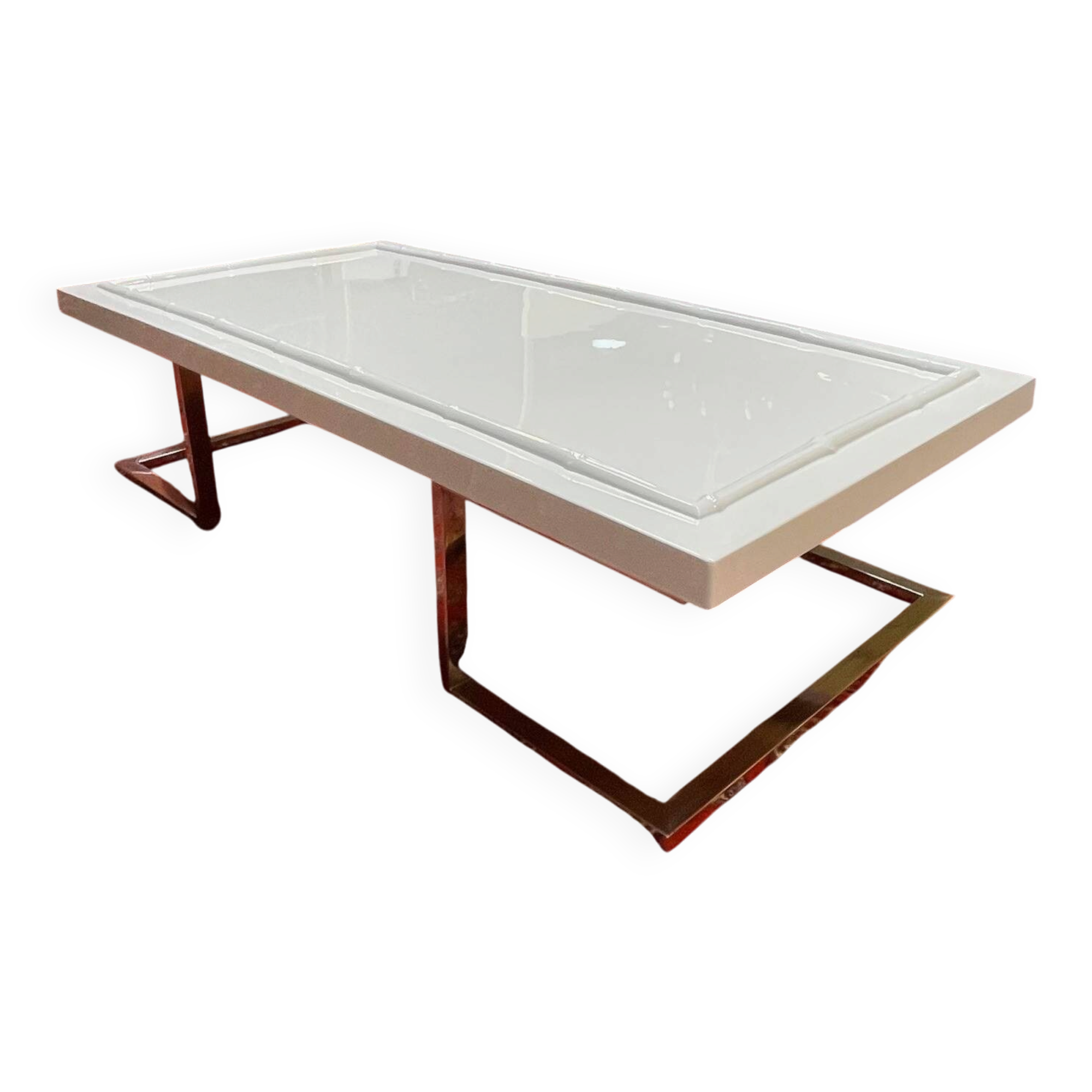 Table basse vintage Roche Bobois années 1970