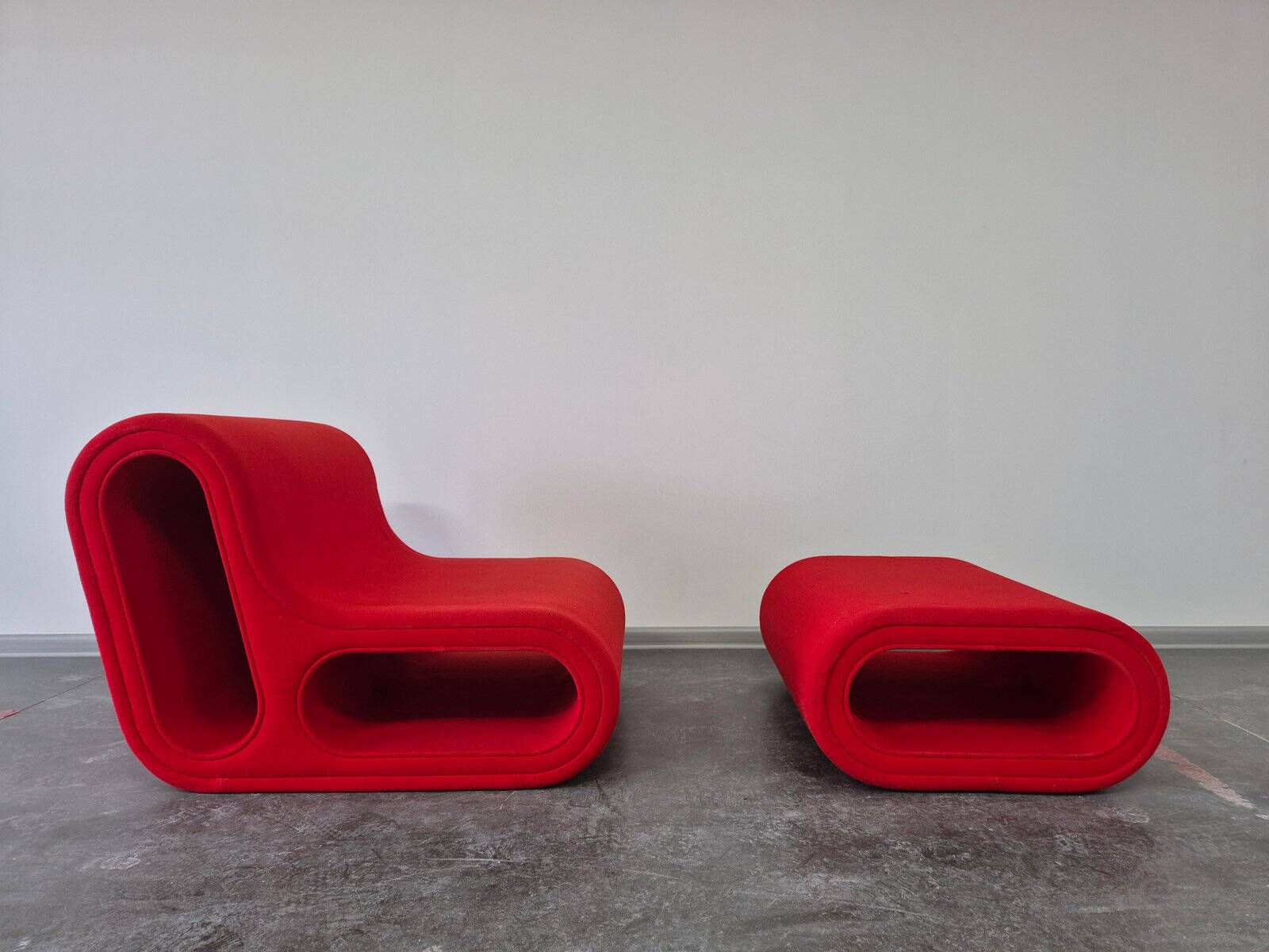 Set of Other One lounge chair with ottoman by Leif Jörgensen for Hay, 2004