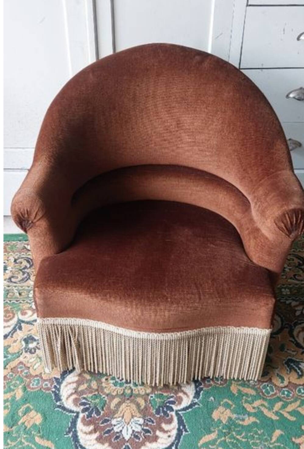 Paire de fauteuils crapaud