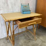 Vintage rattan desk