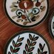 Set of 4 mismatched plates Delta Boch 1966
