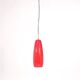 Italian lamp in red opaline - 1970s