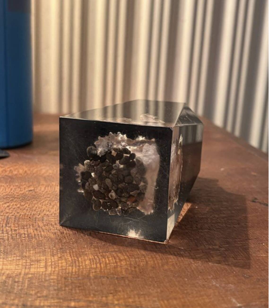 Vintage Japanese resin/glass table lighter