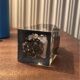 Vintage Japanese resin/glass table lighter