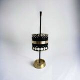 Vintage umbrella stand: black & gold