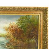 Great oil on canvas by Jeanne Piquemal. Ariegean painter. Year 50 70