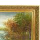 Great oil on canvas by Jeanne Piquemal. Ariegean painter. Year 50 70