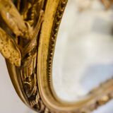 Miroir Louis XVI bois doré - fin XIX eme
