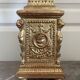 Antique Large Cassolette Lamp Empire Greek Roman Gilded Wood 19th Century 60