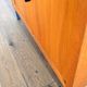 Storage cabinet with sliding curtain shutter 1950s