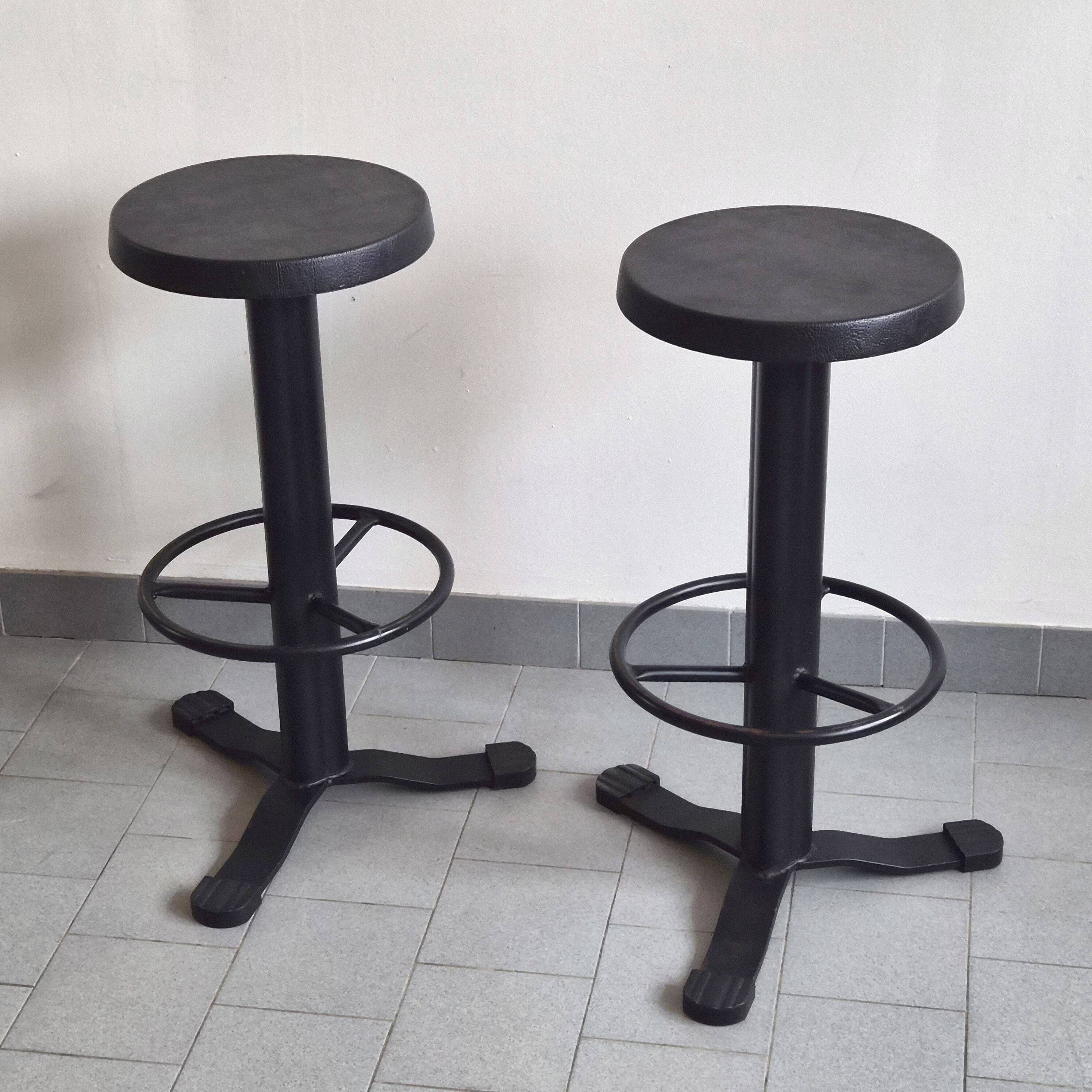 Pair of vintage stools 1980