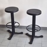 Pair of vintage stools 1980