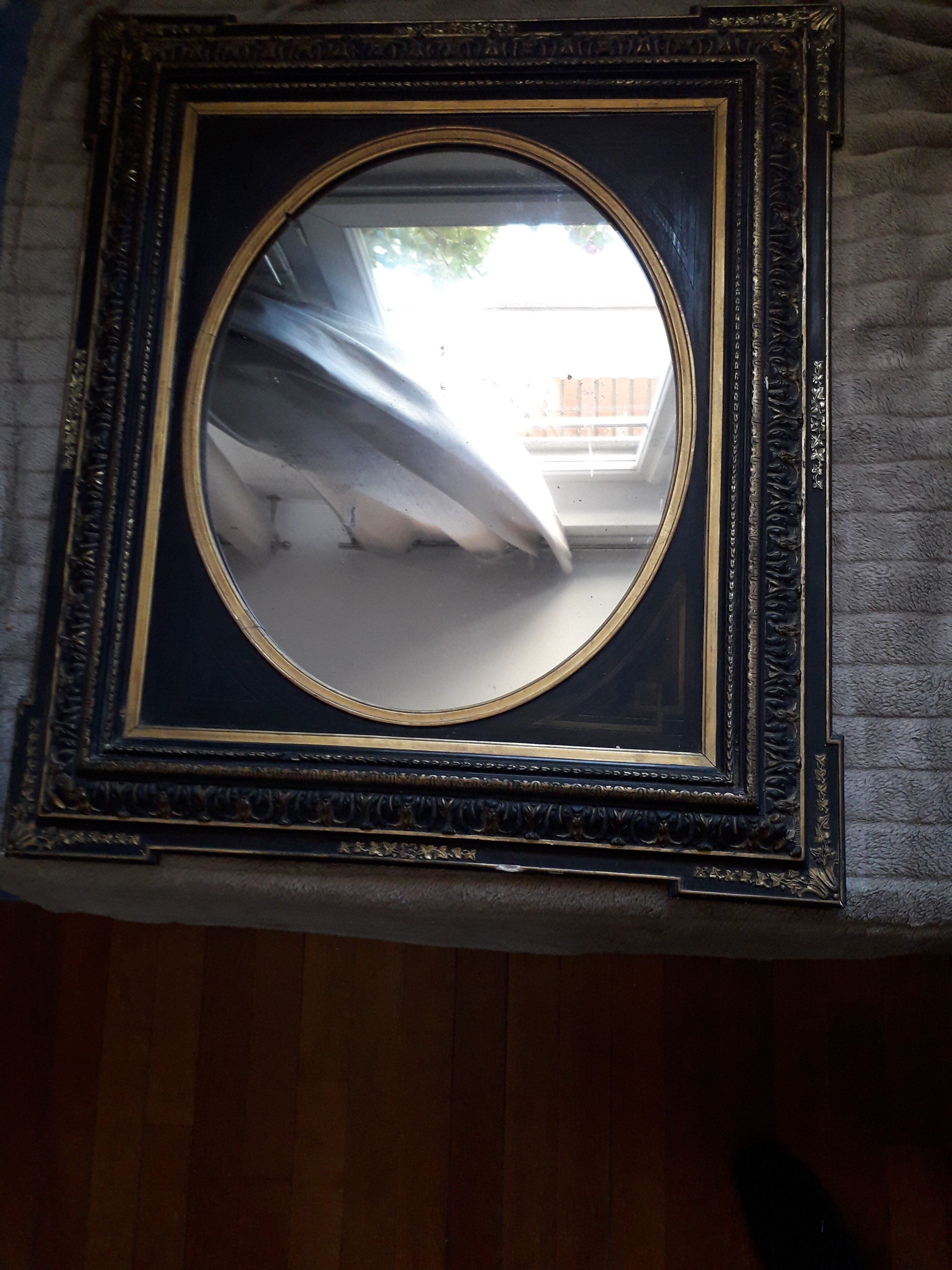 Napoleon III 85X75cm antique mirror
