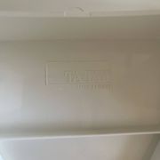 Tabouret design blanc vintage 70S TA-TAY made in SPAIN