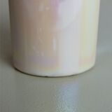 Iridescent white vase