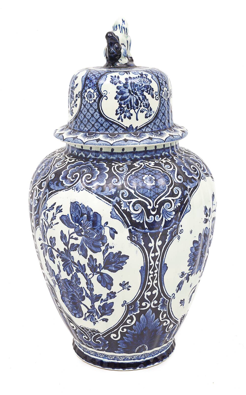 Delft earthenware vase
