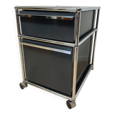 USM Haller wheeled cabinet in Anthracite Grey