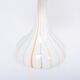 Pair of 1970s tall White Glass Table Lamps model "Candy" by Holmegaard