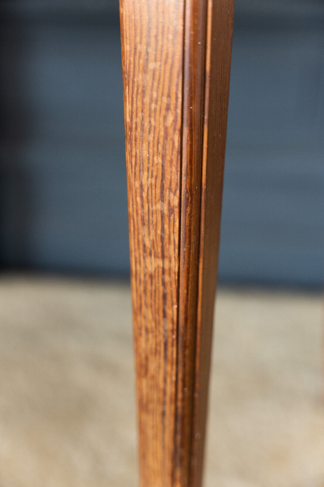 Parisian table pitchpin desk 1 drawer 1900