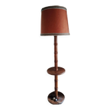1940s turned wood floor lamp