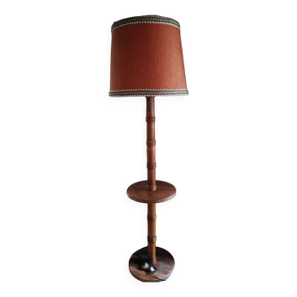 Lampadaire bois tourné années 40
