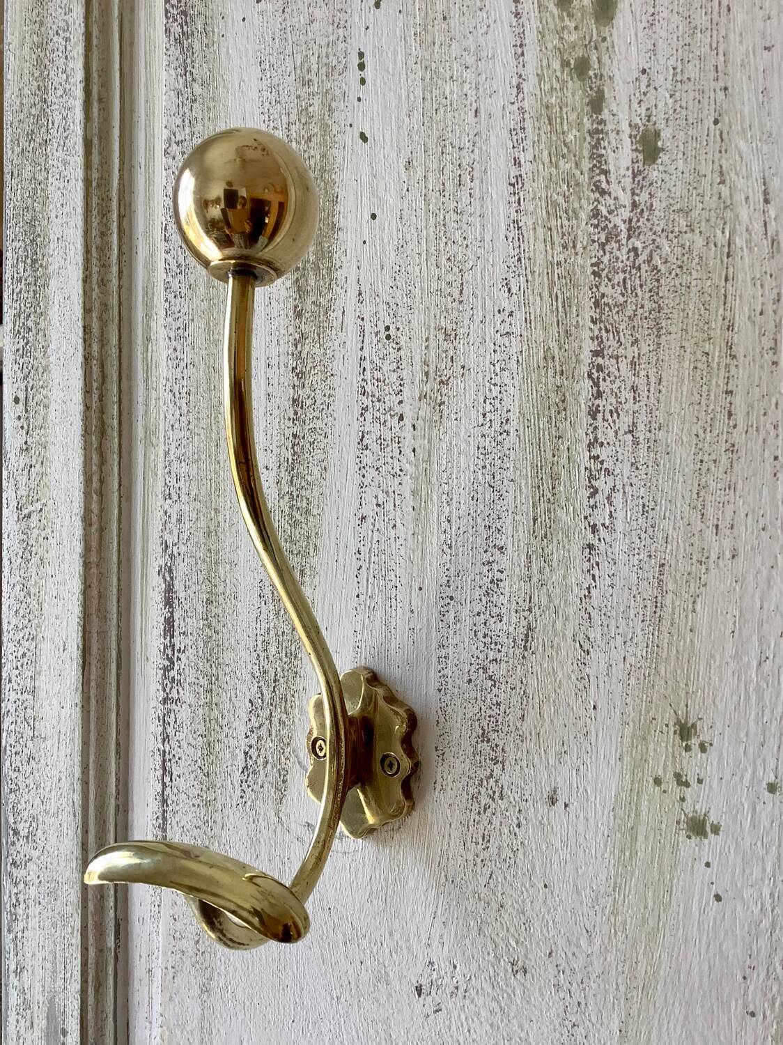 Brass coat rack or coat hook