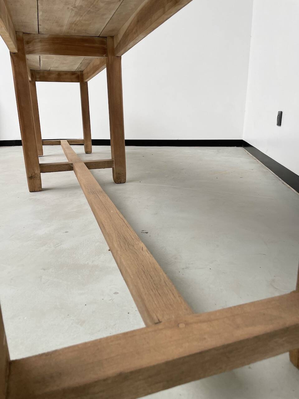 Oak console farm table 3m