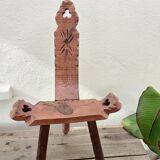 Brutalist chair tripod arts and crafts