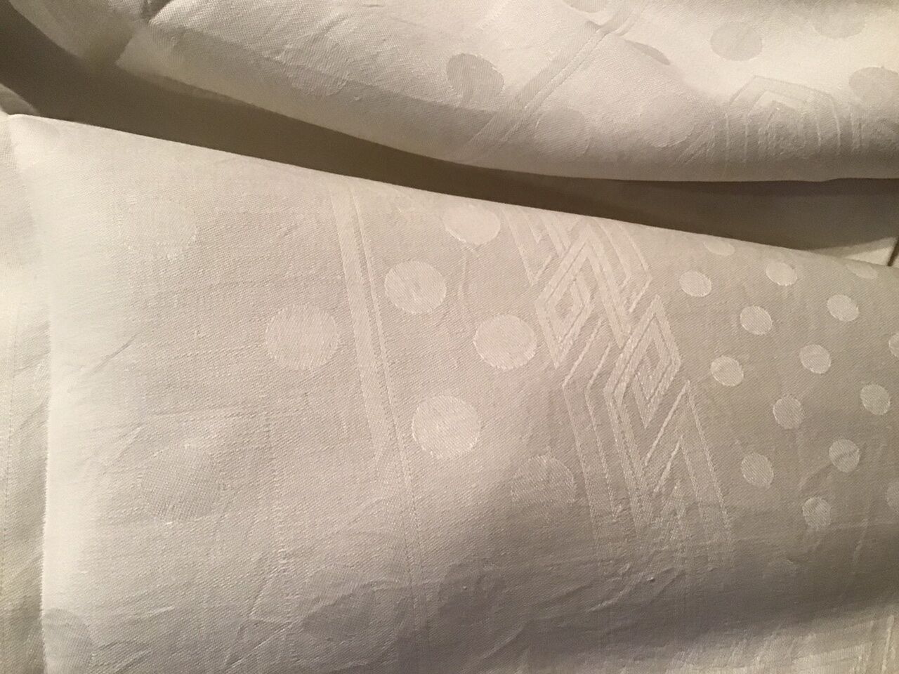 Nappe et serviettes art déco