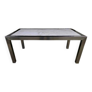 table basse en marbre - blanc
