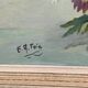 Large vintage painting of a bouquet of flowers signed EA Foix