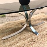 Coffee table smoked glass 70