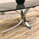 Coffee table smoked glass 70