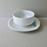 Limoges porcelain gravy boat, L Bernardaud, Oberon, 1970s