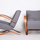 Paire de fauteuils Art Déco H269 par Up Závody, conçus par Halabala 1930