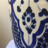Large blue vase in Moroccan ceramic from Safi
