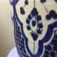 Large blue vase in Moroccan ceramic from Safi