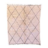 Moroccan rug Beni M'Rirt white - 26 x 304 cm