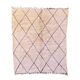 Moroccan rug Beni M'Rirt white - 26 x 304 cm